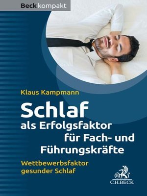 cover image of Schlaf als Erfolgsfaktor für Fach- und Führungskräfte